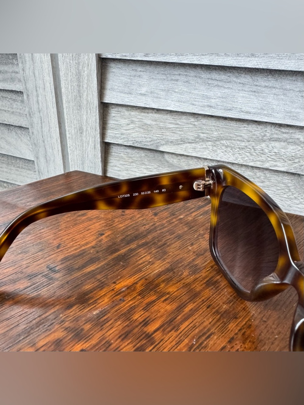 NEW Longchamp Tortoiseshell Cat-Eye Sunglasses - Green Gradient lenses - Picture 4 of 9